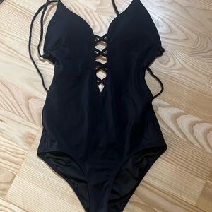 victoria secret one piece xs black